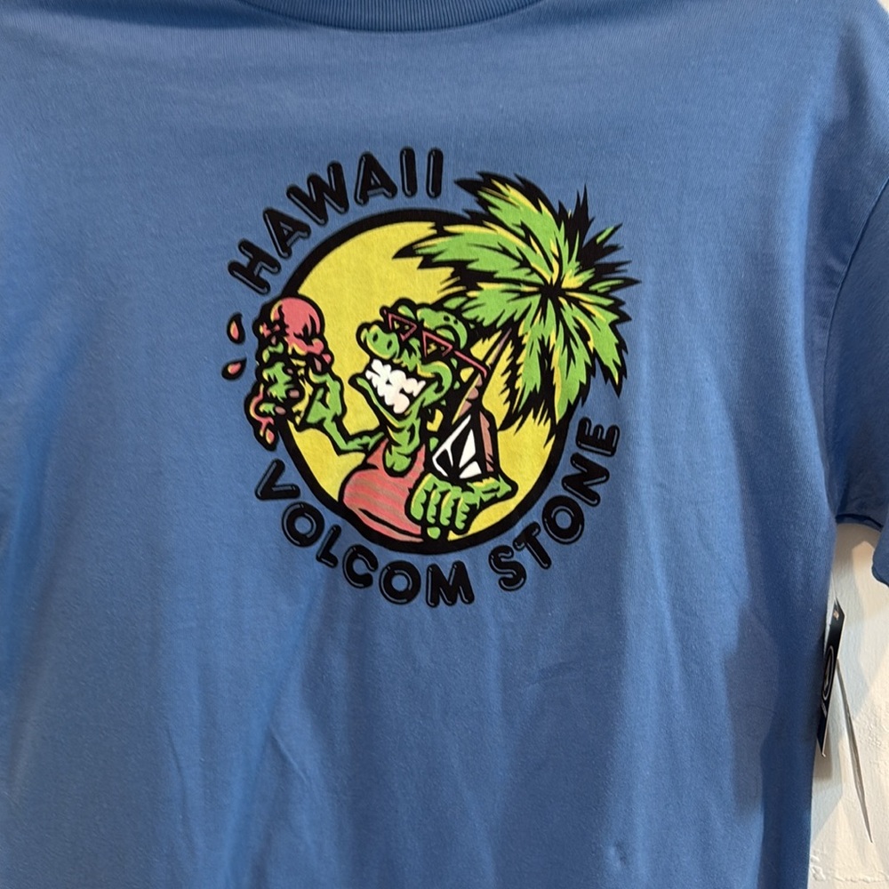 Volcom Kids Blue Graphic T-Shirt - Picture 5 of 7